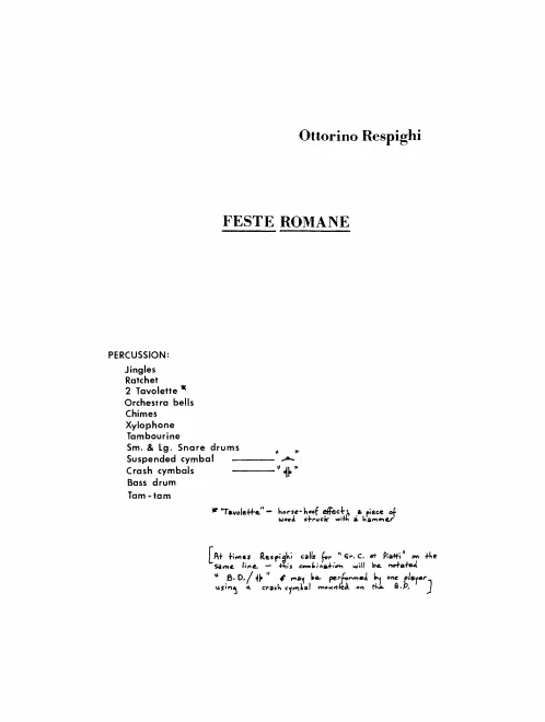 Percussion Score