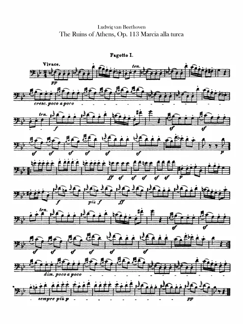 Bassoon 1, 2, Contrabassoon