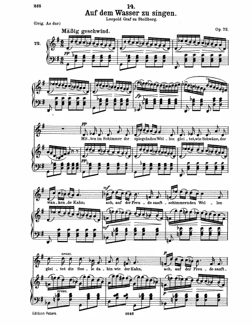Complete Score (Medium voice, transposed to )