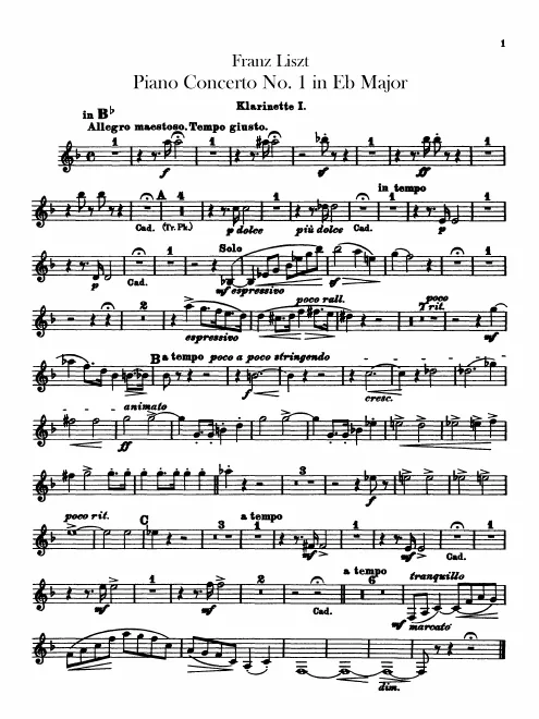 Clarinet 1 (B/A)