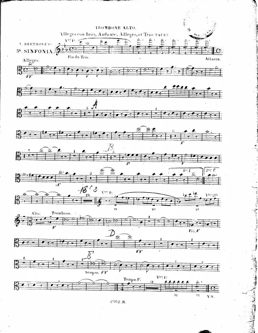 Trombone 1, 2, 3 (Alto, Tenor, Bass)