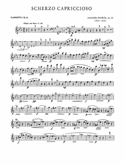 Clarinet 1, 2, Bass Clarinet (B/A)
