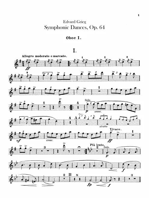 Oboe 1, 2