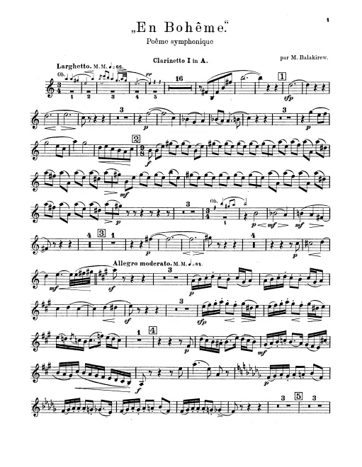 Clarinet 1, 2 (A), 3 (B)