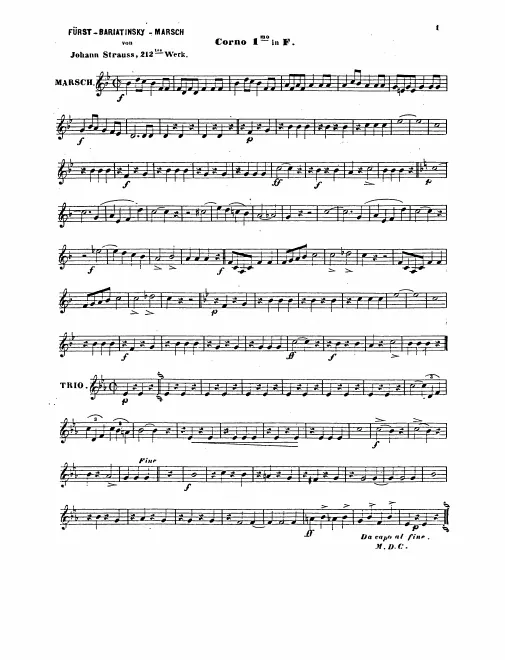 Horn 1, 2, 3, 4 (F)
