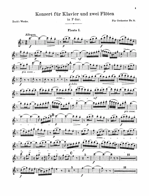 Flute 1, 2
