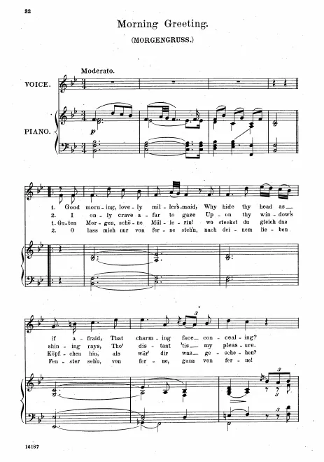 Complete Score (Low Voice, Transposed to )