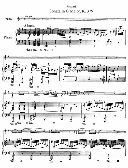Complete Score and Violin Part