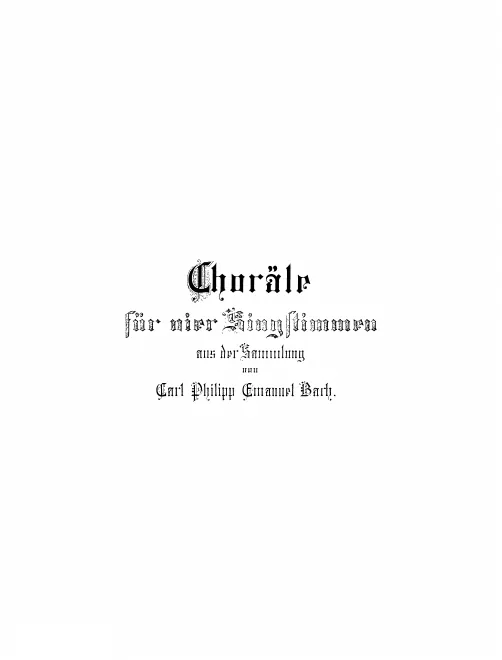 185 Chorales