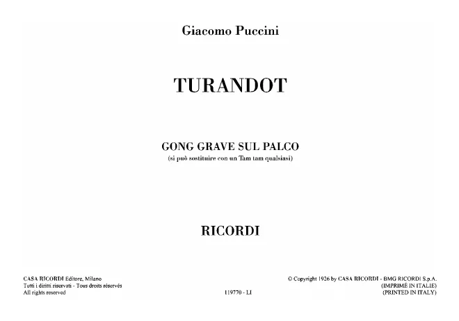 Gong (or Tam-Tam)