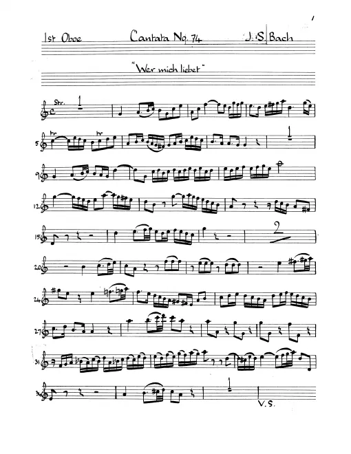 Oboe 1, 2, English Horn (Oboe da caccia)