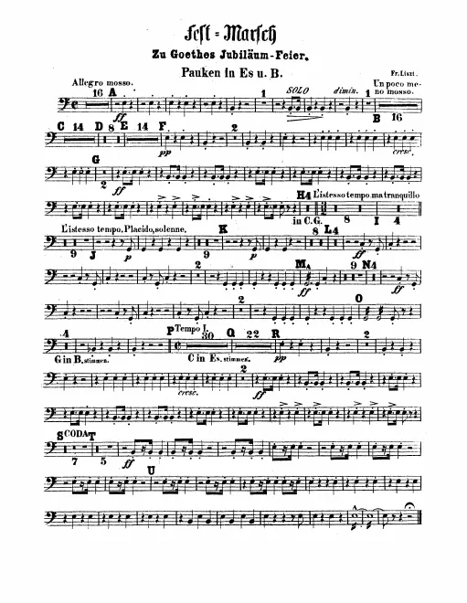 Timpani, Bass Drum/Cymbals