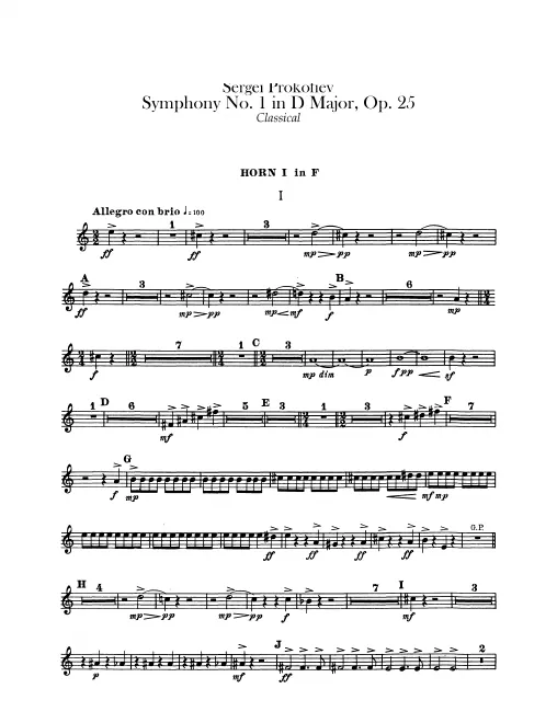 Horn 1, 2 (F)