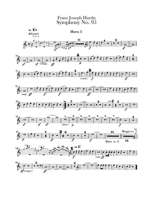Horn 1, 2 (E/C)