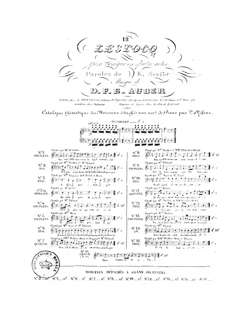 No.12, Trio: "À chaque pas je sens mon cœur" (Act III, No.13b)