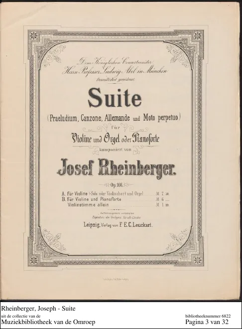 Complete Piano Score, Violin Part (color)