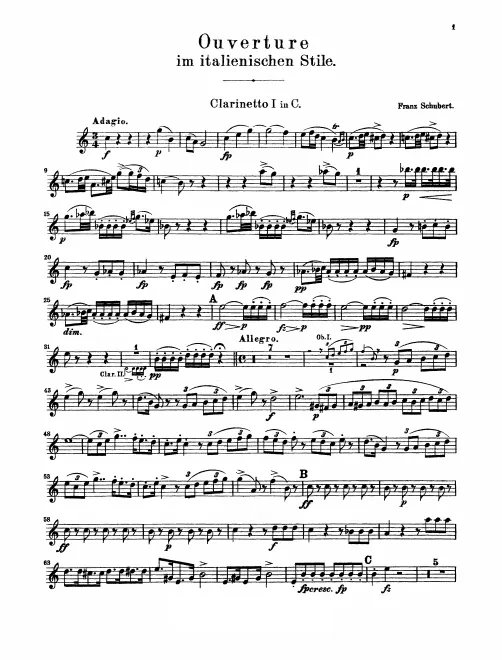 Clarinet 1, 2 (C)