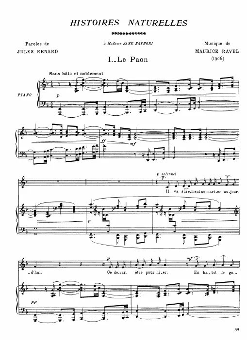 1. Le paon