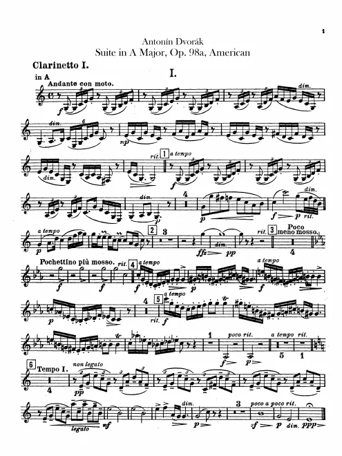 Clarinet 1, 2 (A, B)