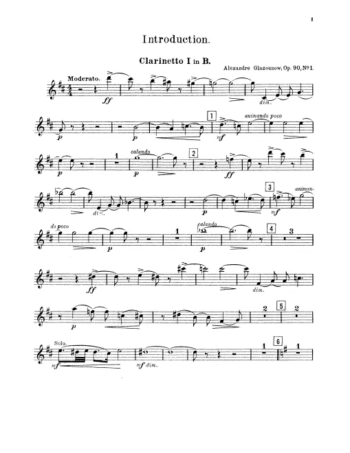 Clarinet 1, 2 (B)