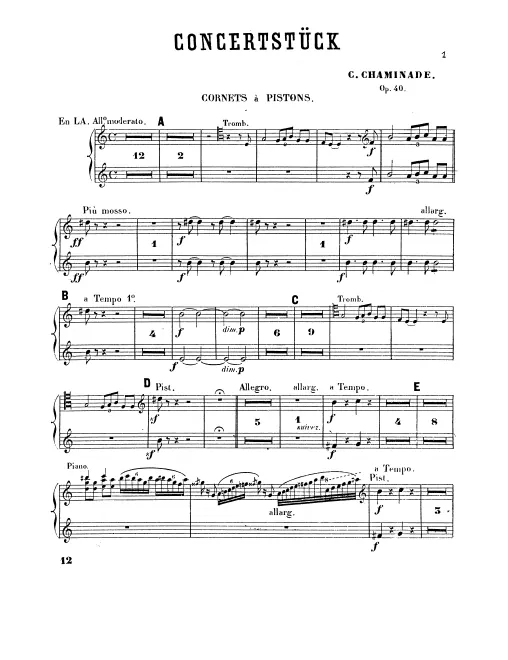 Cornet 1/2 (A)
