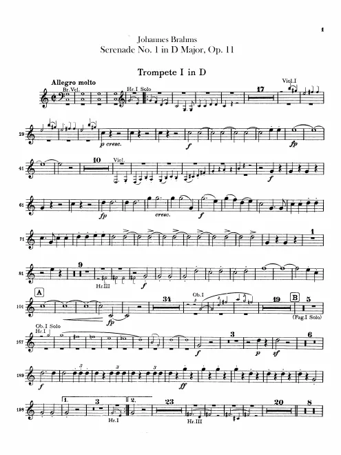 Trumpet 1, 2 (D)
