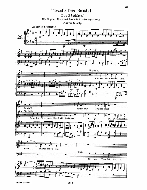 Complete Score (original key, )