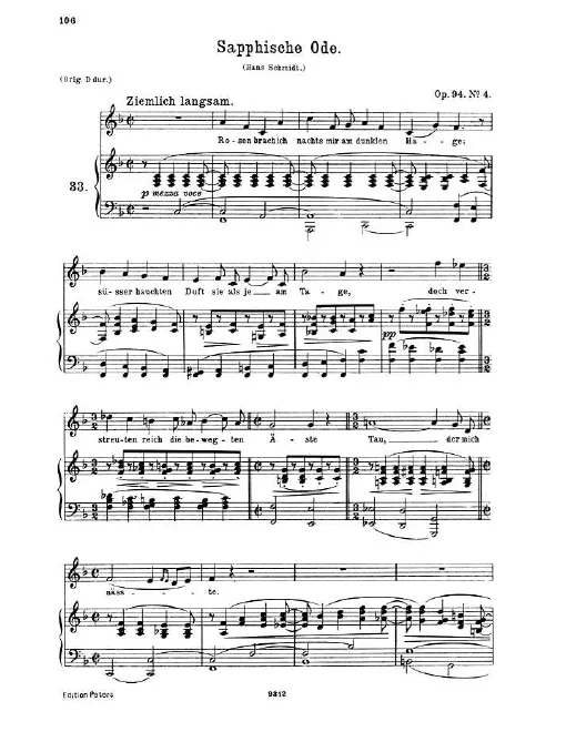 4. Sapphische Ode