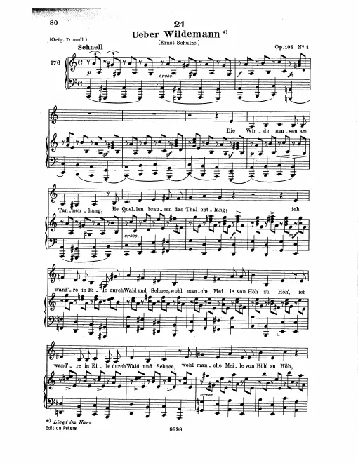 Complete Score (Low Voice, transposed to )