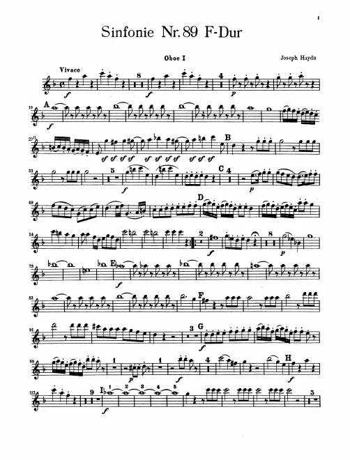 Oboe 1, 2
