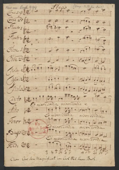 Complete Score (No.4 Et misericordias eius only)