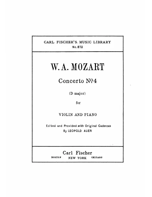 Violin Part (with cadenzas)