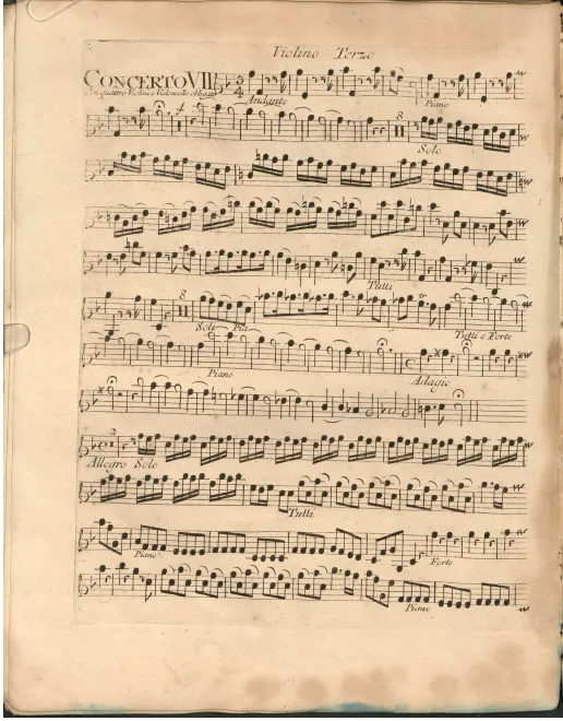 Violins III (solo and ripieno)