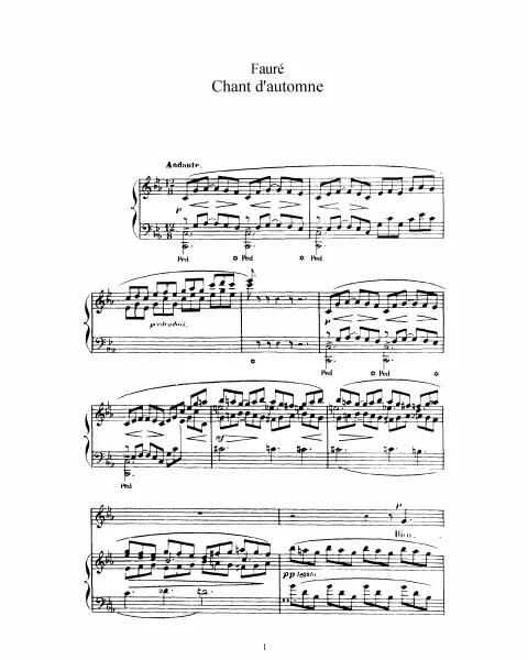 1. Chant d'automne