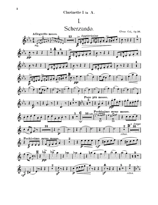 Clarinet 1, 2 (A)