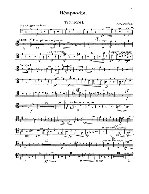 Trombone 1, 2, 3, Tuba