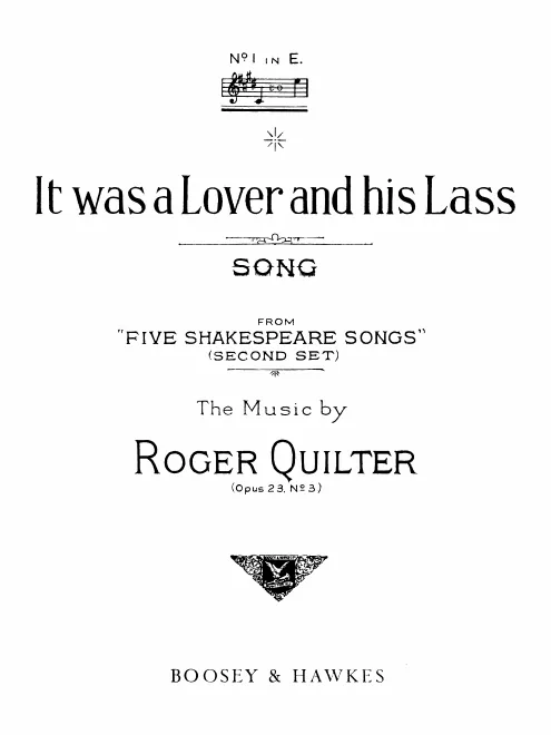 3. It was a lover and his lass