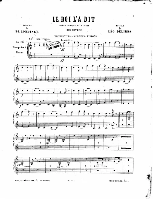 Trumpet 1/2 (D)/Cornets 1/2 (B)