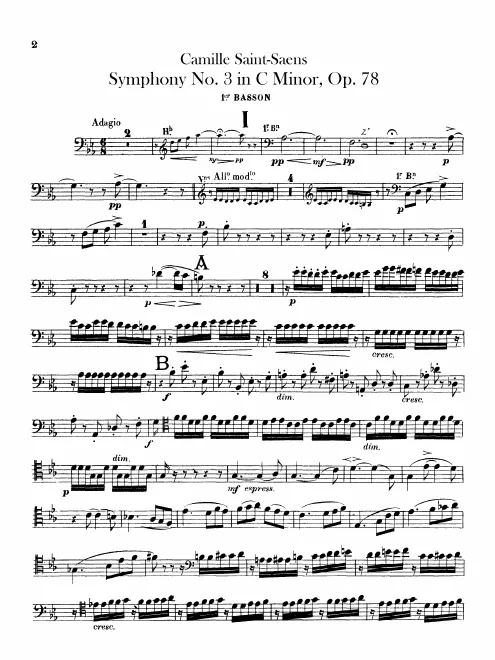 Bassoon 1, 2, Contrabassoon