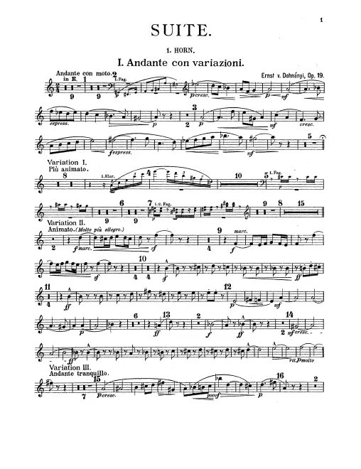 Horn 1, 2, 3, 4 (E/F)
