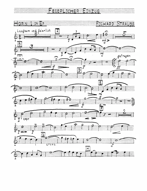 Horn 1, 2, 3, 4 (E)