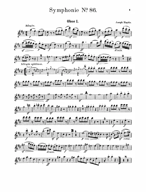 Oboe 1, 2