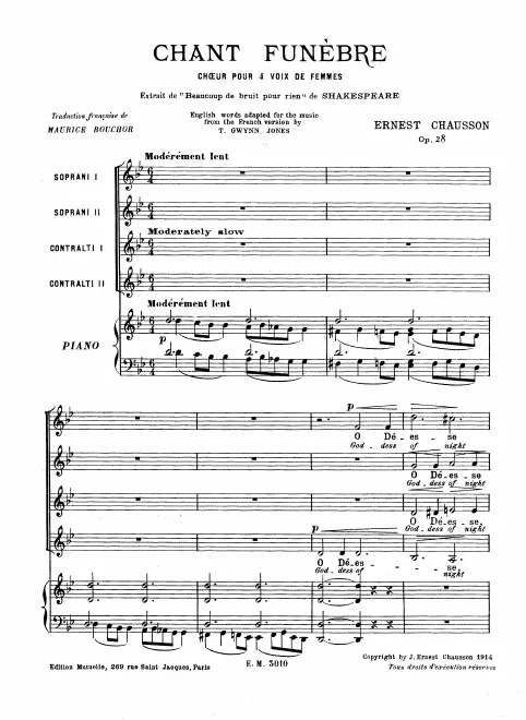 4. Chant funèbre