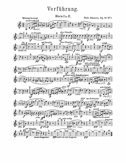 Horn 1, 2, 3, 4 (F/E/E)