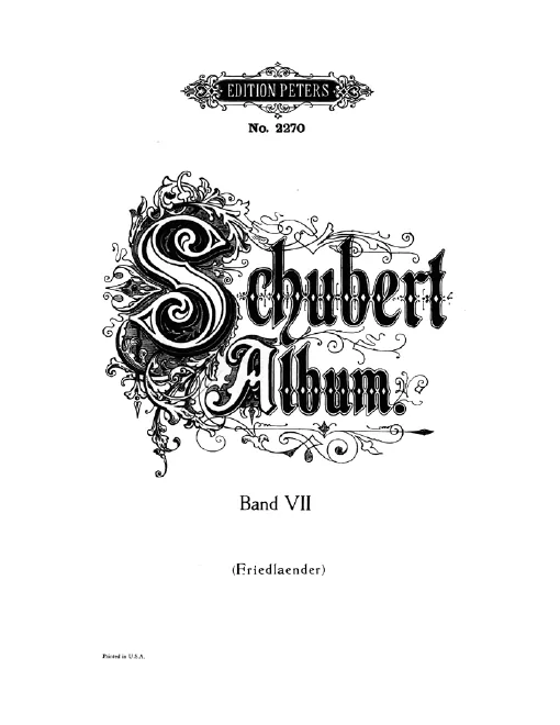 Complete Lieder, Book 7, part 1