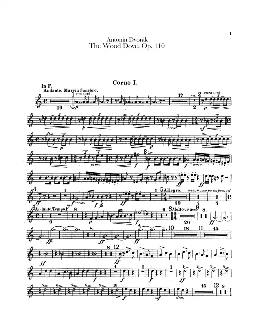 Horn 1, 2, 3, 4 (in F)