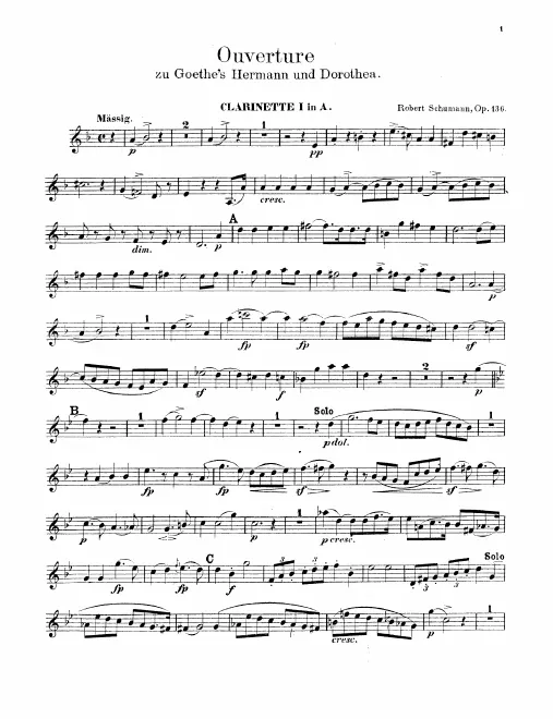 Clarinet 1, 2 (A)