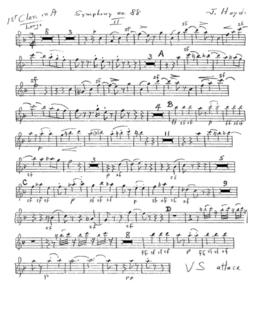 Clarinet 1 (A, ad lib.)*
