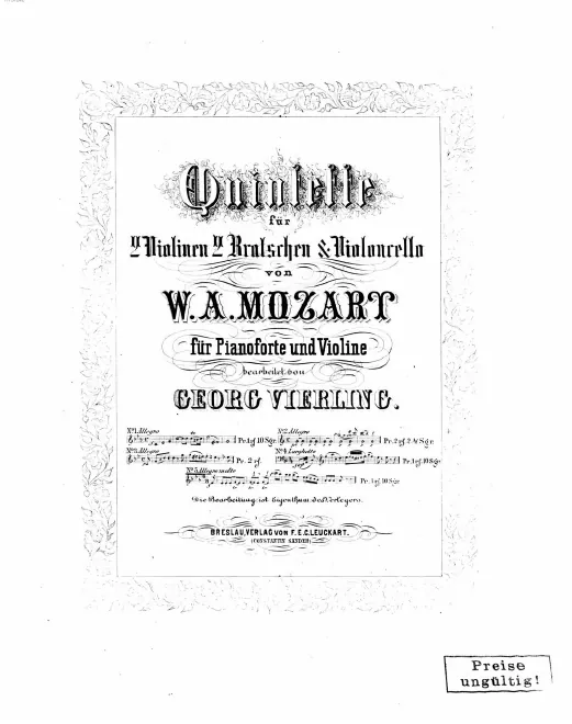 5. String Quintet in E-flat major, K.614