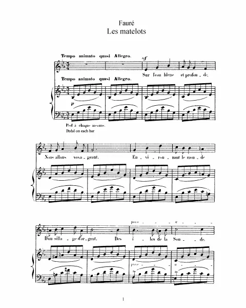 Complete Score (Original key for medium/low voice, )